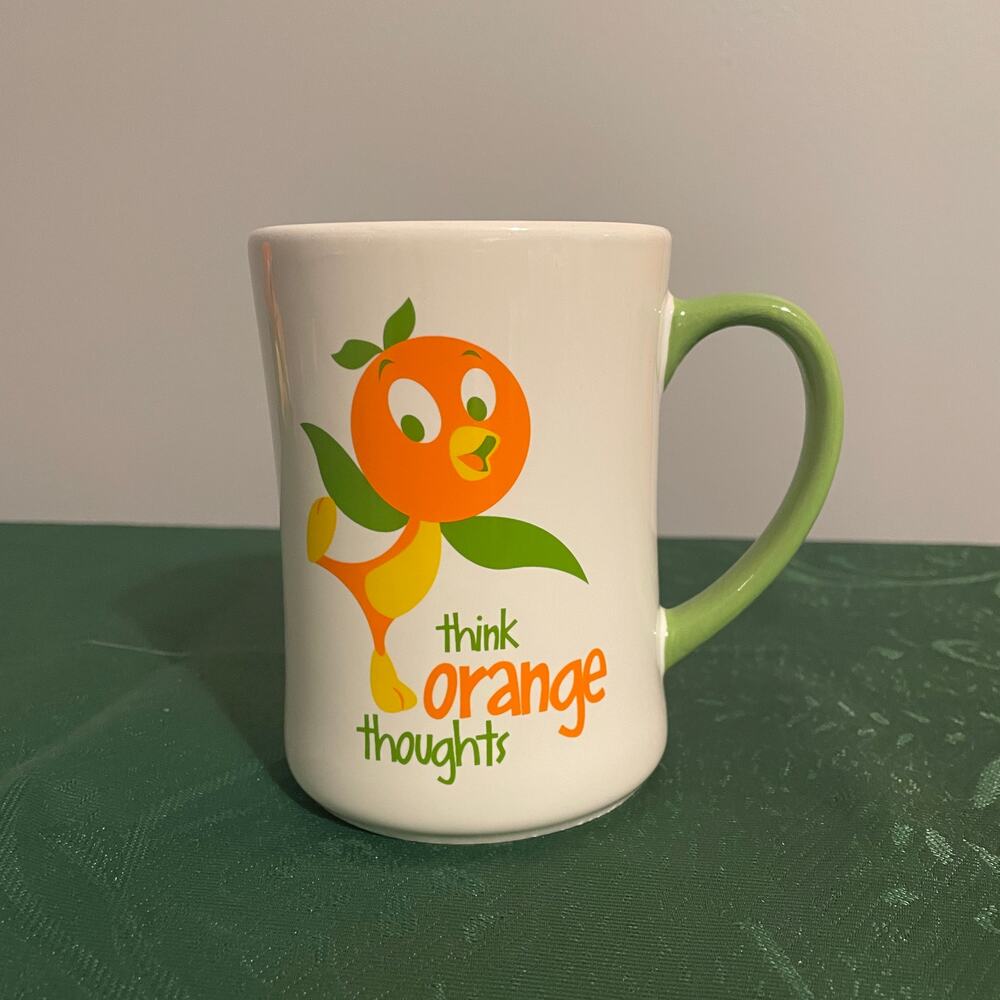Disney Parks Orange Bird Think Orange Thoughts Mug Coffee Epcot Cup